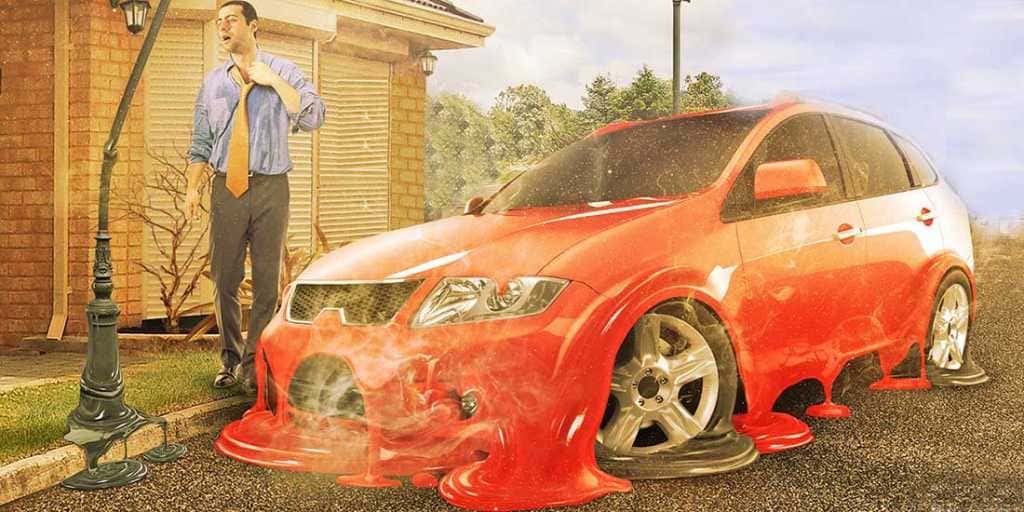 авто в жару
