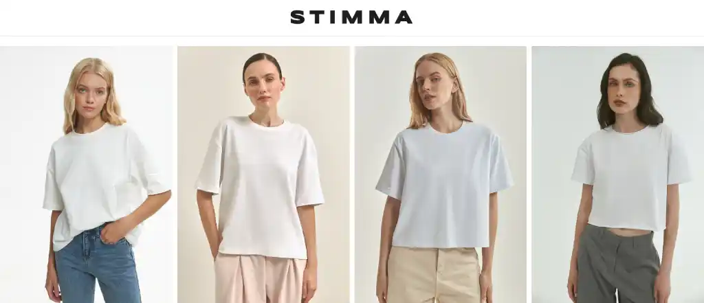 Жіночі білі футболки Stimma